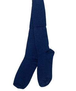 Plain Navy Long Socks