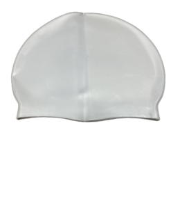 St Stithians Plain Silver Swimming Cap
