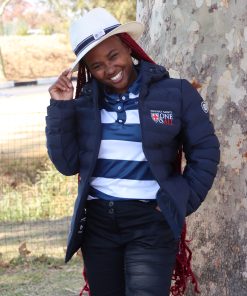 Proudly Saints Ladies Navy Winter Jacket